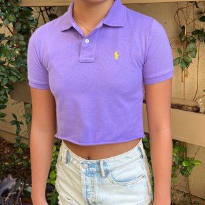 Polo by Ralph Lauren Purple Crop Top